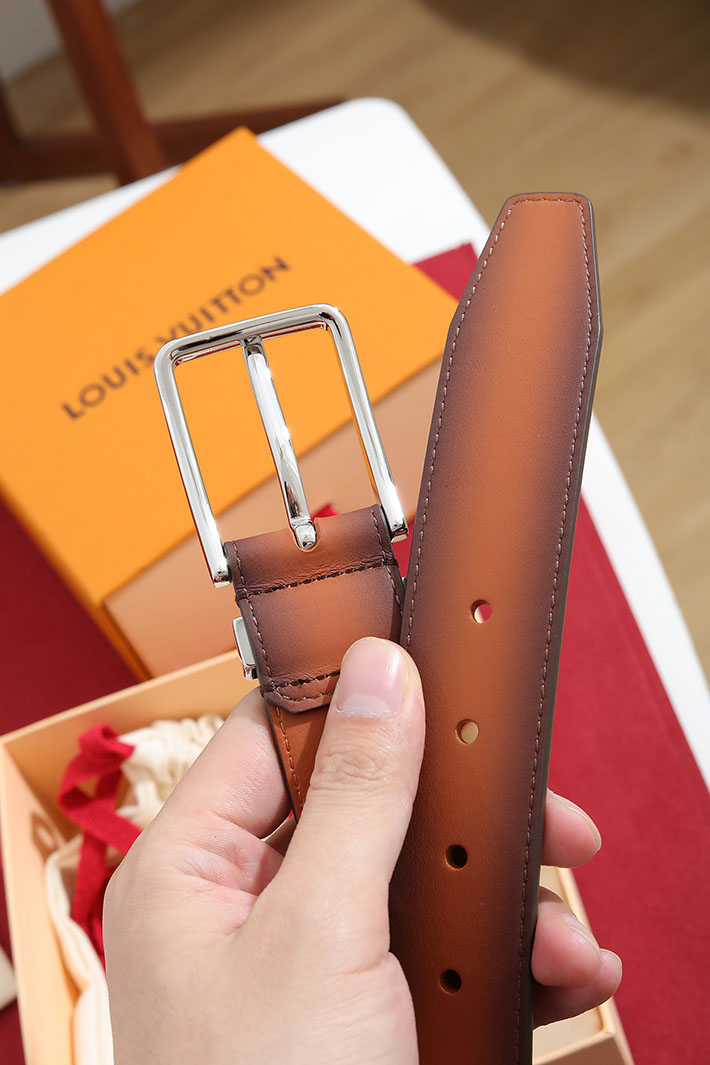 ルイヴィトン アウトレット店舗 LV ベルト メンズ 本革 ビジネス ロング 大きいサイズ 軽量 2702145 ルイヴィトン ベルト かっこいい - 画像 (4)