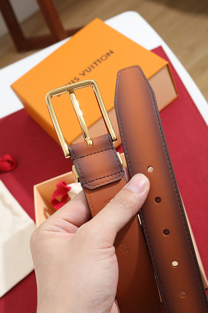 ルイヴィトン アウトレット店舗 LV ベルト メンズ 本革 ビジネス ロング 大きいサイズ 軽量 2702147 ルイヴィトン ベルト アウトレット - 画像 (3)
