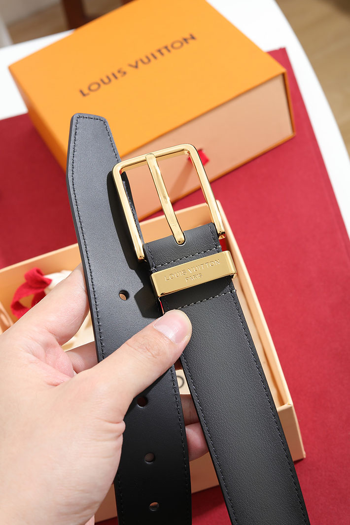 ルイヴィトン アウトレット店舗 LV サンチュール・ポンヌフ メンズ ベルト グレーレザーベルト 2702148 ヴィトン ベルト メンズ 人気 - 画像 (3)