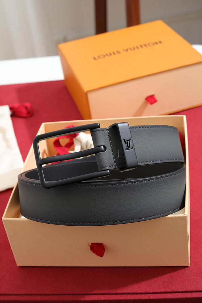 ルイヴィトン アウトレット店舗 LV サンチュール・ポンヌフ メンズ ベルト グレーレザーベルト 2702149 ヴィトン ベルト メンズ バックル - 画像 (9)
