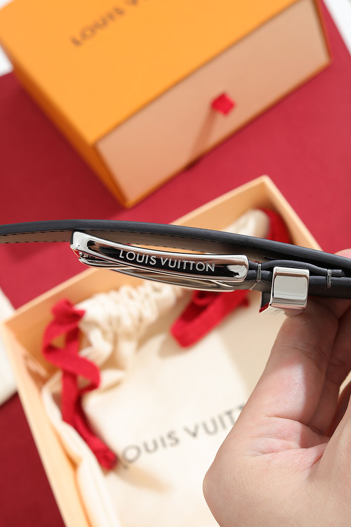 ルイヴィトン アウトレット店舗 LV サンチュール・ポンヌフ メンズ ベルト グレーレザーベルト 2702150 ルイヴィトン 新作 ベルト メンズ - 画像 (5)