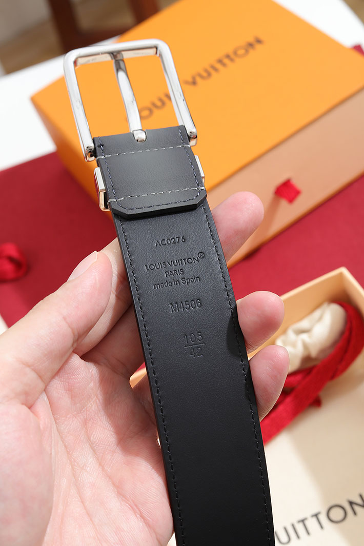ルイヴィトン アウトレット店舗 LV サンチュール・ポンヌフ メンズ ベルト グレーレザーベルト 2702150 ルイヴィトン 新作 ベルト メンズ - 画像 (4)