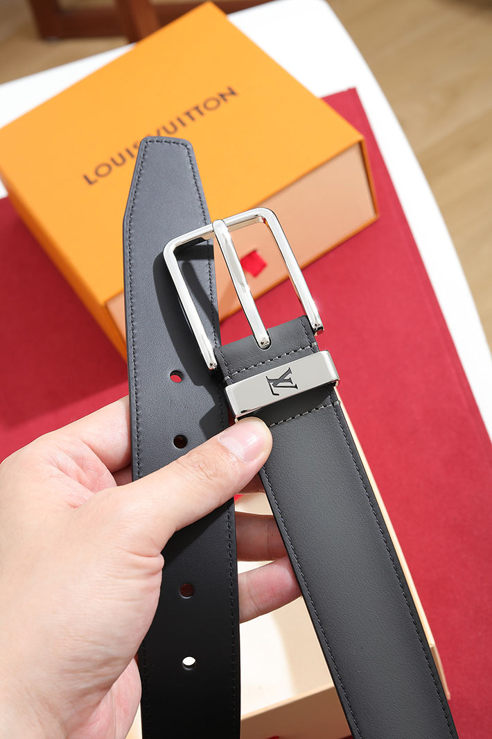ルイヴィトン アウトレット店舗 LV サンチュール・ポンヌフ メンズ ベルト グレーレザーベルト 2702151 ルイヴィトン ベルト アウトレット - 画像 (7)