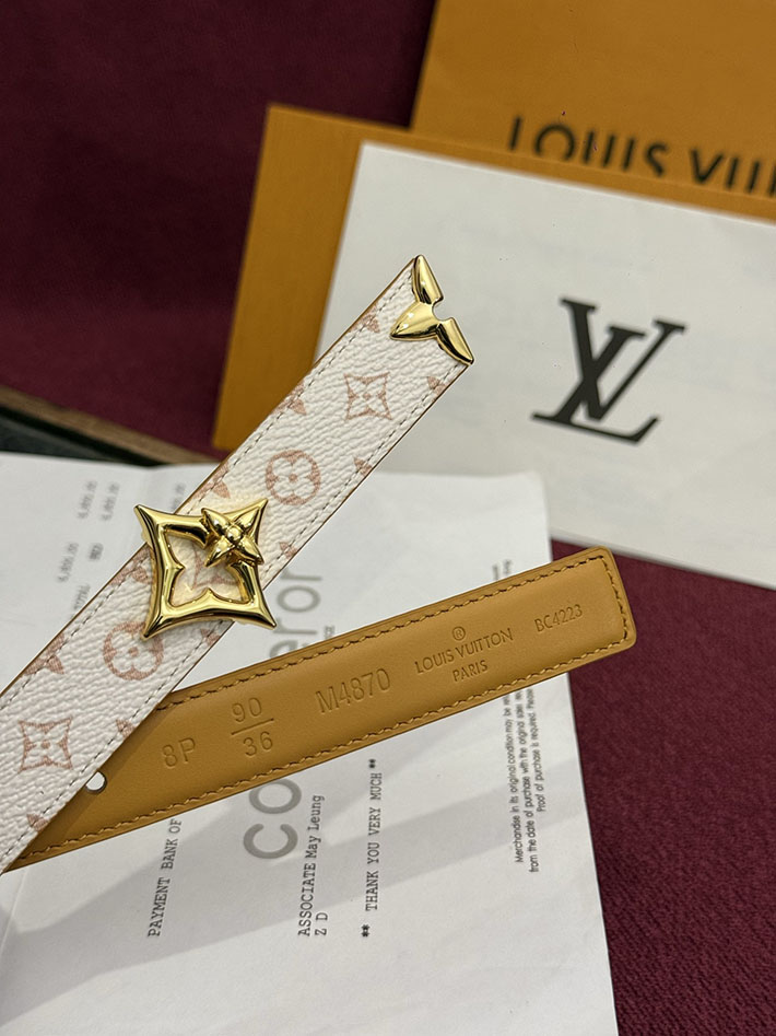 ルイヴィトン アウトレット店舗 LV レディース ベルト・プリティー LV 20MM リバーシブル 2702154 ヴィトン ベルト レディース コーデ - 画像 (5)