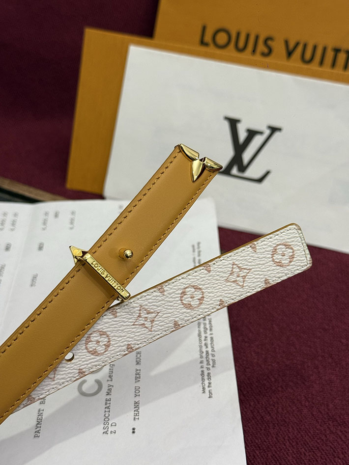 ルイヴィトン アウトレット店舗 LV レディース ベルト・プリティー LV 20MM リバーシブル 2702154 ヴィトン ベルト レディース コーデ - 画像 (4)
