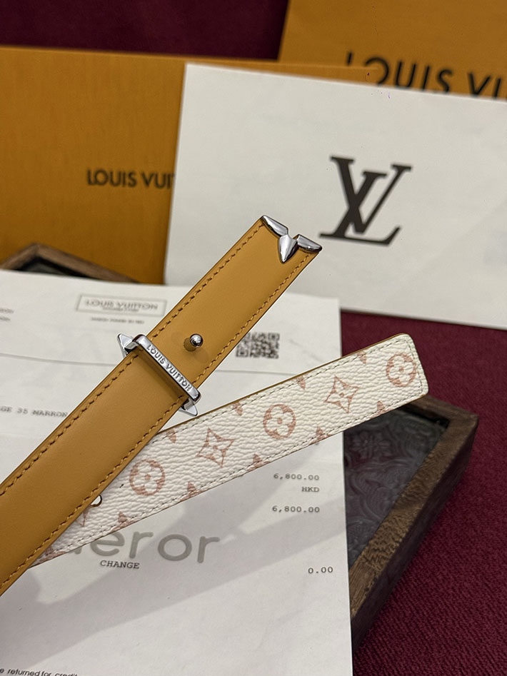 ルイヴィトン アウトレット店舗 LV レディース ベルト・プリティー LV 20MM リバーシブル 2702155 ヴィトン ベルト 新作 - 画像 (3)