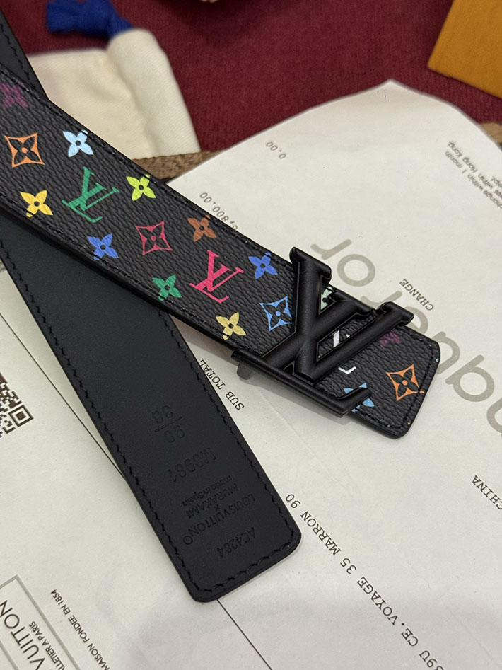 ルイヴィトン アウトレット店舗 LV サンチュール・LVイニシャルベルト 30mm モノグラム・マルチカラー 2702160 ルイヴィトン ベルト アウトレット - 画像 (5)