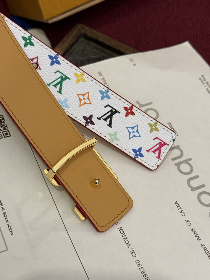 ルイヴィトン アウトレット店舗 LV サンチュール・LVイニシャルベルト 30mm モノグラム・マルチカラー 2702162 ルイヴィトン ベルト 新作 - 画像 (4)