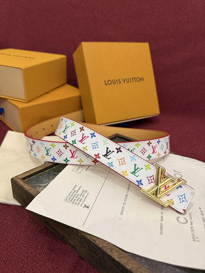 ルイヴィトン アウトレット店舗 LV サンチュール・LVイニシャルベルト 30mm モノグラム・マルチカラー 2702162 ルイヴィトン ベルト 新作 - 画像 (3)