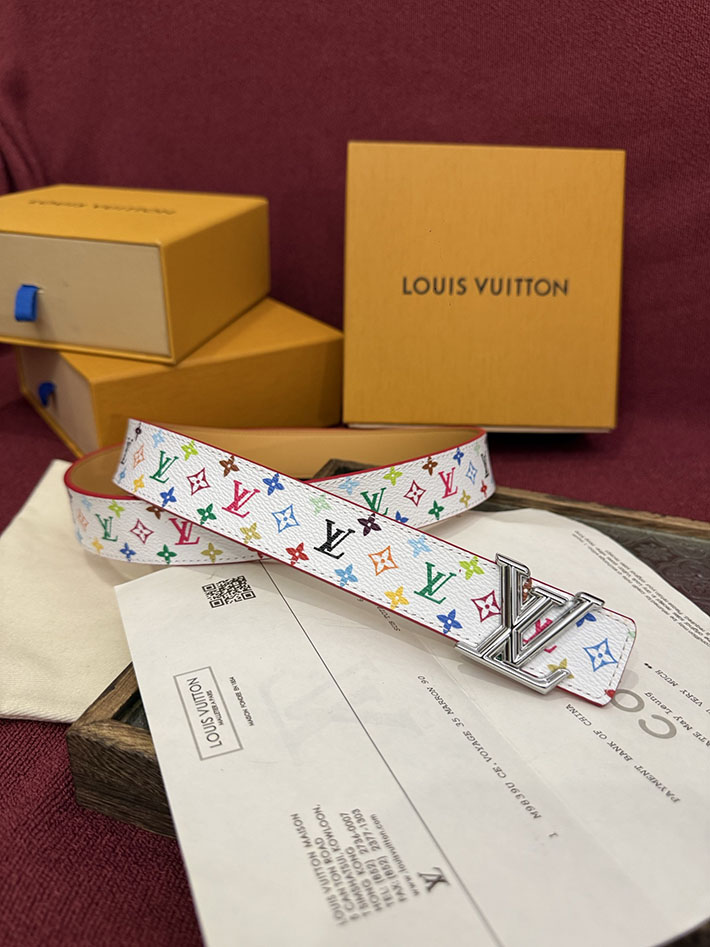ルイヴィトン アウトレット店舗 LV サンチュール・LVイニシャルベルト 30mm モノグラム・マルチカラー 2702163 ルイヴィトン ベルト 革交換 - 画像 (5)