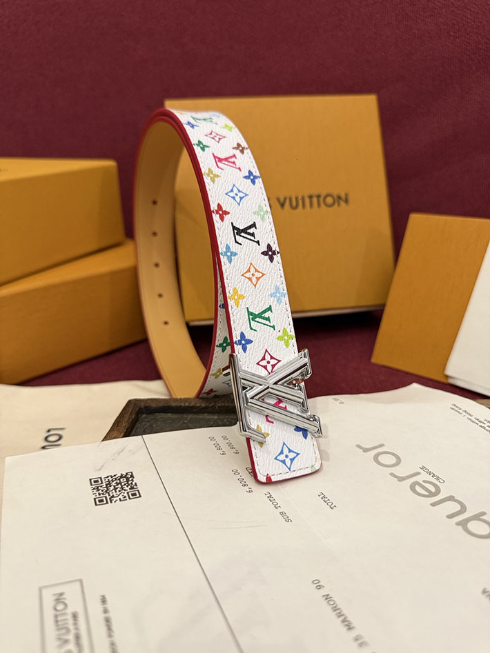 ルイヴィトン アウトレット店舗 LV サンチュール・LVイニシャルベルト 30mm モノグラム・マルチカラー 2702163 ルイヴィトン ベルト 革交換 - 画像 (2)