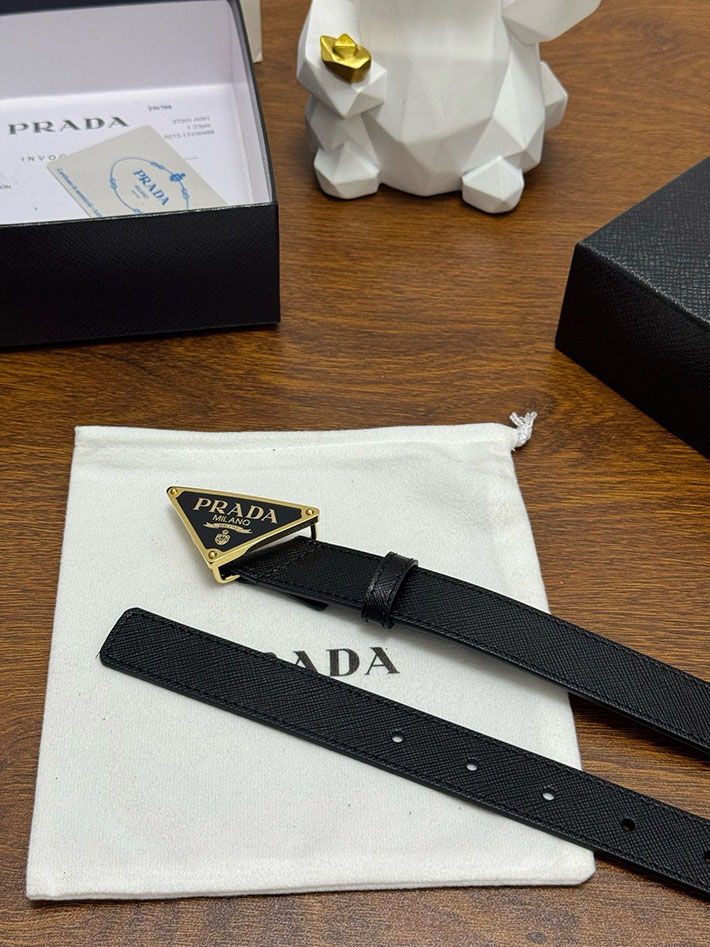 プラダ アウトレット店舗 PRADA サフィアーノレザー ベルト レディース 25mm 三角ロゴ 2702165 プラダ ベルト アウトレット - 画像 (8)