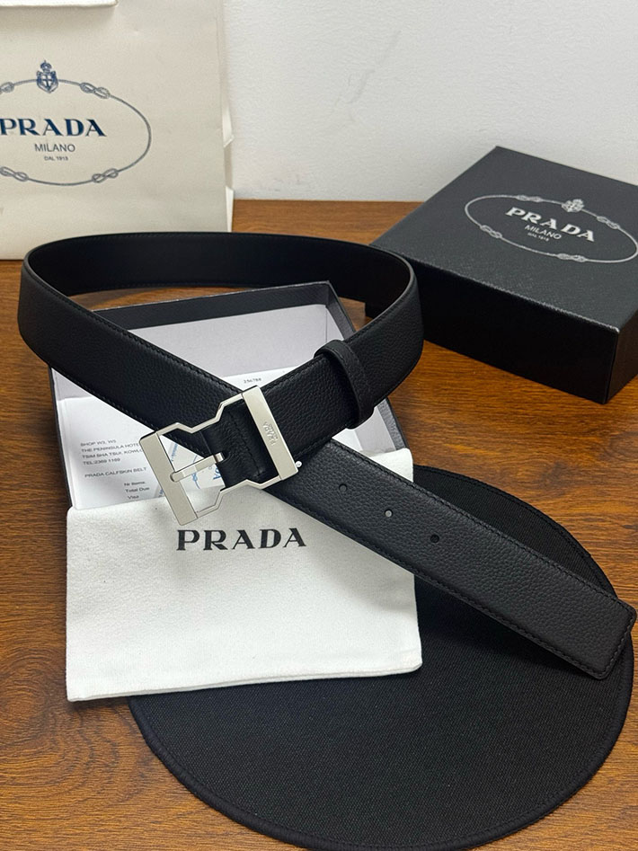 プラダ アウトレット店舗 PRADA サフィアーノレザーリバーシブルベルト 40mm スティールバックル 2702166 プラダ ベルト コピー - 画像 (6)