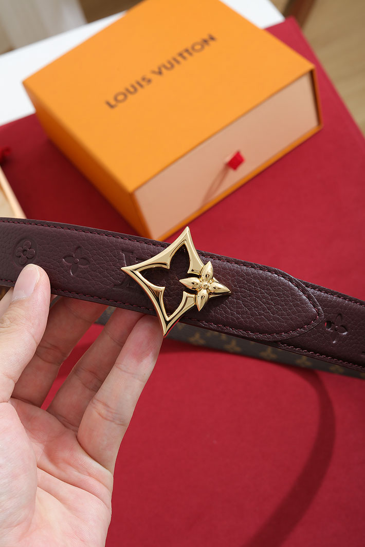 ルイヴィトン アウトレット店舗 LV ベルト・フラワーグラム 30MM レディース リバーシブル 2702200 ルイヴィトン ベルト レディース コーデ - 画像 (4)