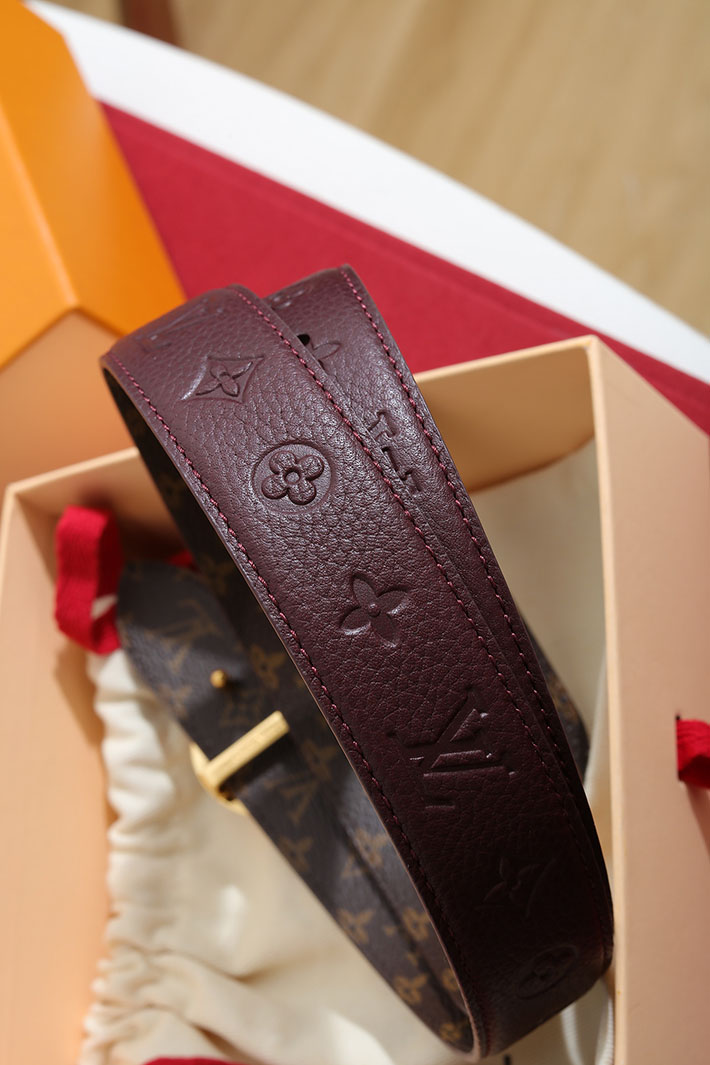 ルイヴィトン アウトレット店舗 LV ベルト・フラワーグラム 30MM レディース リバーシブル 2702200 ルイヴィトン ベルト レディース コーデ - 画像 (2)