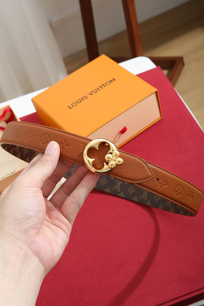ルイヴィトン アウトレット店舗 LV ベルト・フラワーグラム 30MM レディース リバーシブル 2702202 ルイヴィトン ベルト 値段 - 画像 (4)