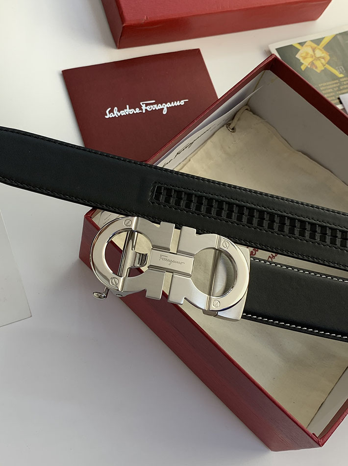 Salvatore Ferragamo アウトレット 店舗 フェラガモ 35mm リバーシブル ガンチーニ レザーベルト 2702207 ferragamo ベルト リバーシブル - 画像 (6)