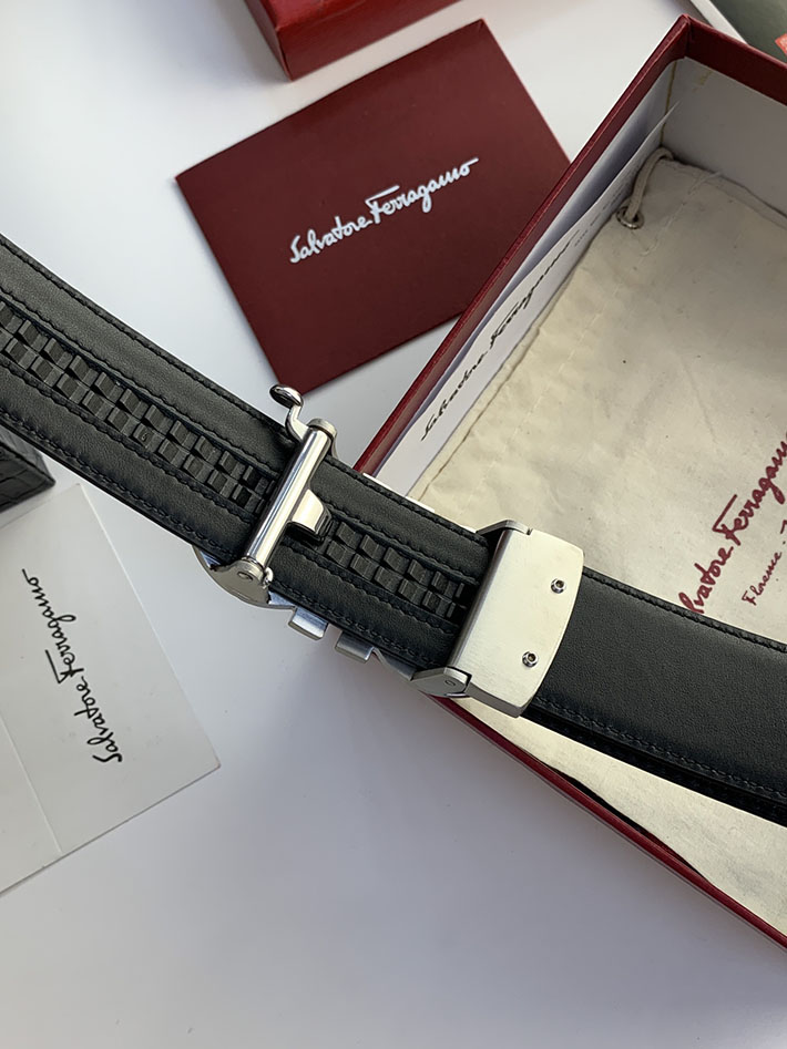 Salvatore Ferragamo アウトレット 店舗 フェラガモ 35mm リバーシブル ガンチーニ レザーベルト 2702207 ferragamo ベルト リバーシブル - 画像 (5)
