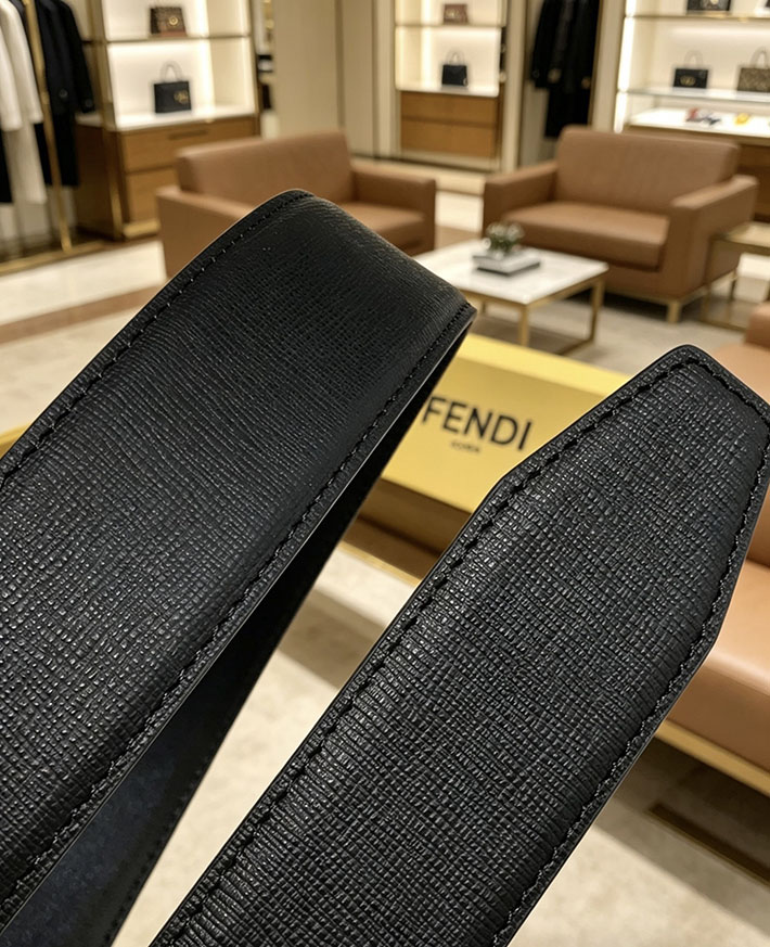 フェンディ アウトレット店舗 FENDI メンズ 35mm モンスターアイモチーフバックル レザーベルト 2702222 フェンディ ベルト リバーシブル - 画像 (6)