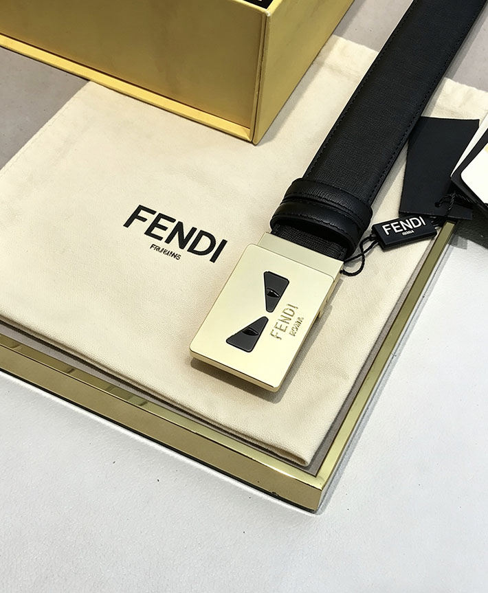 フェンディ アウトレット店舗 FENDI メンズ 35mm モンスターアイモチーフバックル レザーベルト 2702222 フェンディ ベルト リバーシブル - 画像 (5)