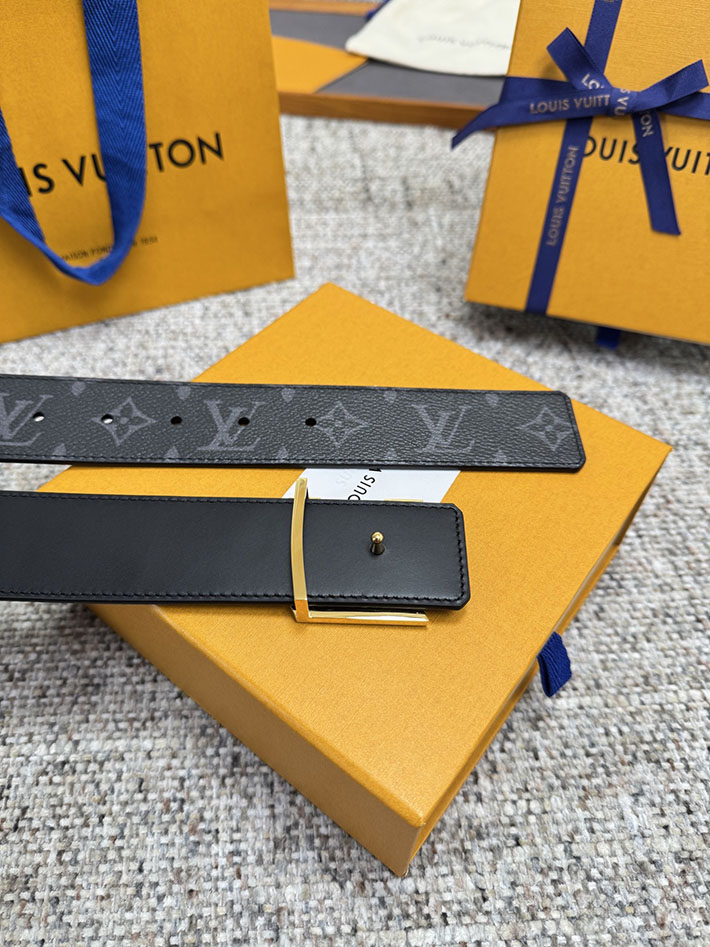 ルイヴィトン アウトレット店舗 LV ベルト サンチュール イニシャル 40MM リバーシブル ロゴ モノグラム 2702228 ヴィトン ベルト メンズ バックル - 画像 (5)