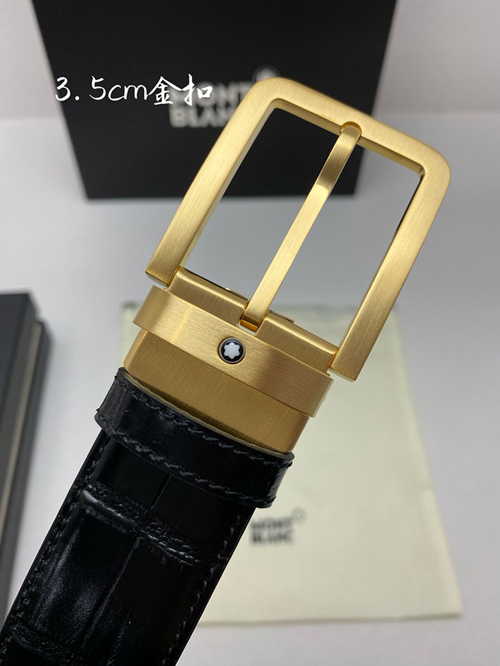 モンブラン アウトレット 店舗 Montblanc レクタンギュラー ベルト メンズ 35mm カウハイドレザー 2702239 モンブラン ベルト リバーシブル - 画像 (3)