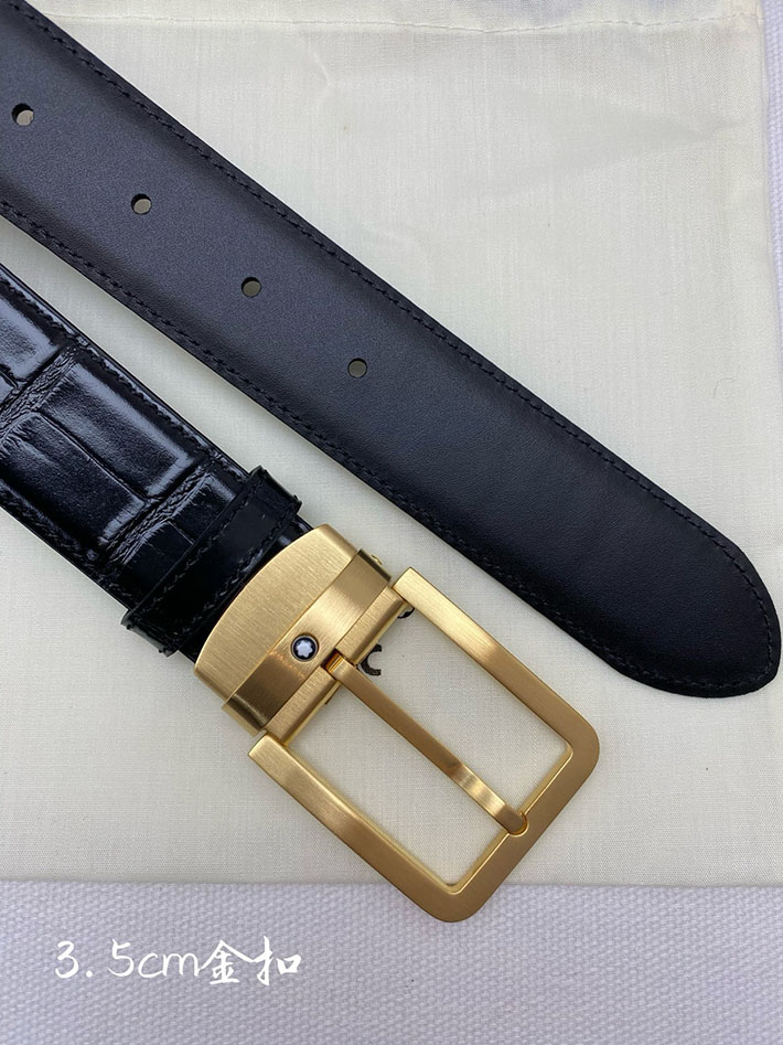 モンブラン アウトレット 店舗 Montblanc レクタンギュラー ベルト メンズ 35mm カウハイドレザー 2702239 モンブラン ベルト リバーシブル - 画像 (2)