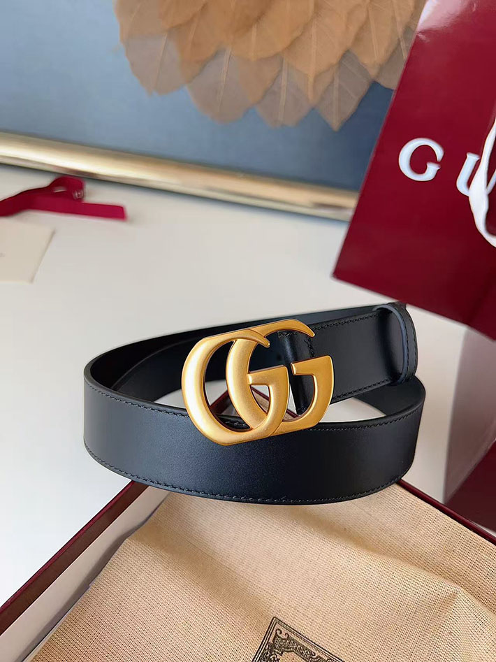 グッチ アウトレット店舗 GUCCI カット GGエンブレム スリムベルト 20mm レディース ダブルGバックル 2702253 グッチ ベルト アウトレット 価格 - 画像 (6)