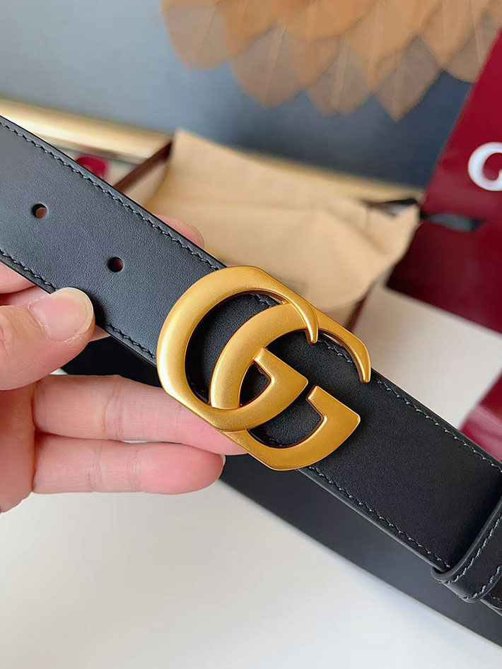 グッチ アウトレット店舗 GUCCI カット GGエンブレム スリムベルト 20mm レディース ダブルGバックル 2702253 グッチ ベルト アウトレット 価格 - 画像 (4)