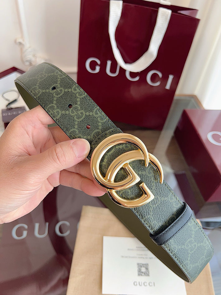 グッチ アウトレット店舗 GUCCI ダブルGバックル 40mm GGスプリームキャンバス リバーシブルベルト 2702254 グッチ ベルト メンズ アウトレット - 画像 (8)
