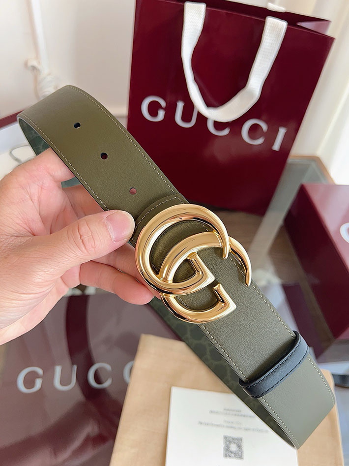 グッチ アウトレット店舗 GUCCI ダブルGバックル 40mm GGスプリームキャンバス リバーシブルベルト 2702254 グッチ ベルト メンズ アウトレット - 画像 (7)