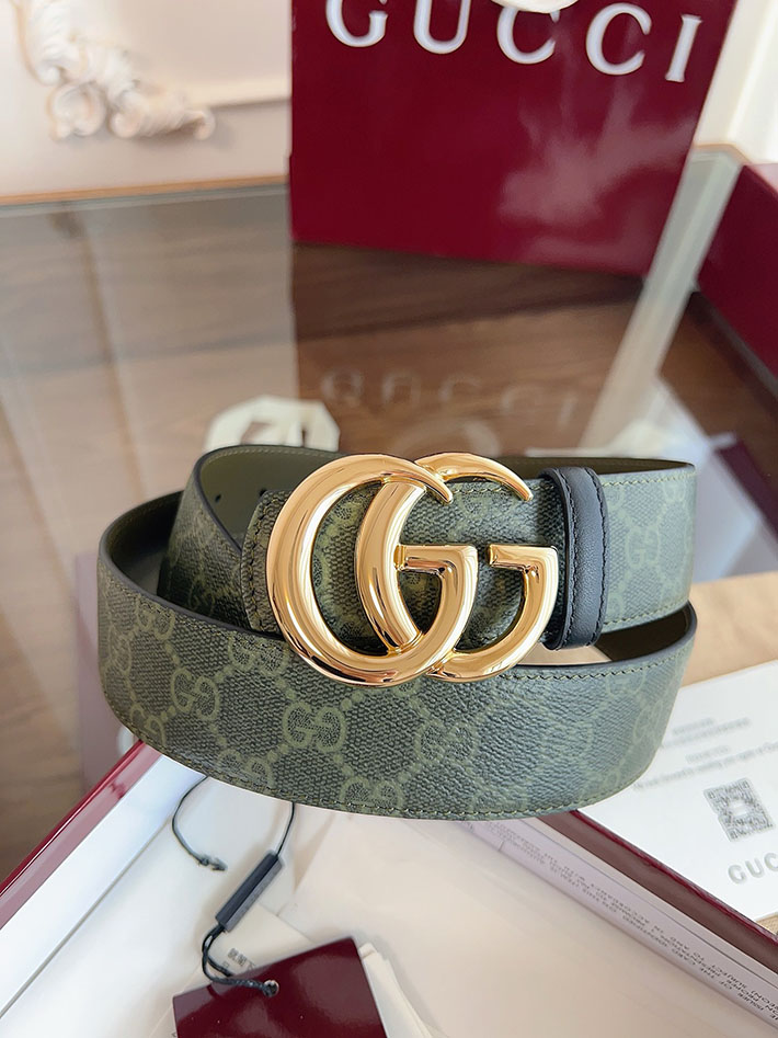 グッチ アウトレット店舗 GUCCI ダブルGバックル 40mm GGスプリームキャンバス リバーシブルベルト 2702254 グッチ ベルト メンズ アウトレット - 画像 (3)