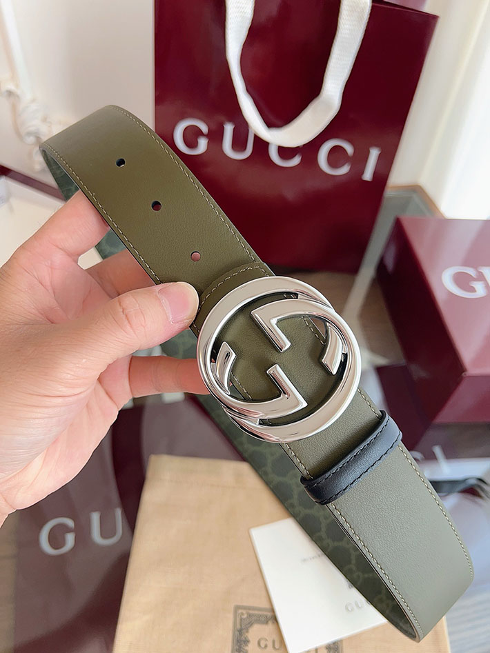 グッチ アウトレット店舗 GUCCI ダブルGバックル 40mm GGスプリームキャンバス リバーシブルベルト 2702255 グッチ ベルト メンズ 人気 - 画像 (7)