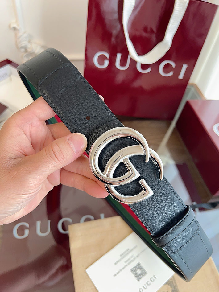 グッチ アウトレット店舗 GUCCI ダブルGバックル 40mm GGスプリームキャンバス リバーシブルベルト 2702256 グッチ ベルト メンズ ビジネス - 画像 (7)