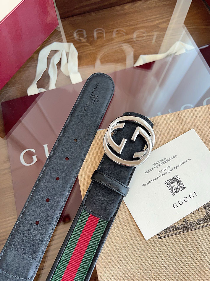グッチ アウトレット店舗 GUCCI ダブルGバックル 40mm GGスプリームキャンバス リバーシブルベルト 2702257 グッチ ベルト アウトレット 価格 - 画像 (9)