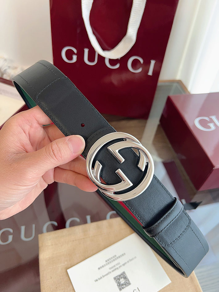 グッチ アウトレット店舗 GUCCI ダブルGバックル 40mm GGスプリームキャンバス リバーシブルベルト 2702257 グッチ ベルト アウトレット 価格 - 画像 (7)
