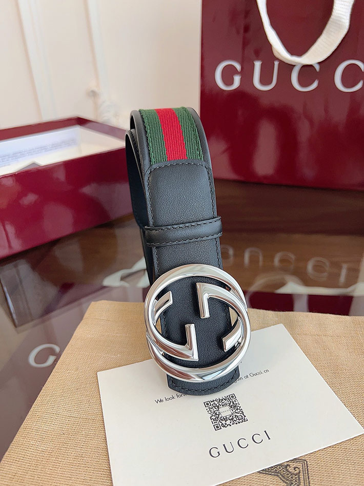 グッチ アウトレット店舗 GUCCI ダブルGバックル 40mm GGスプリームキャンバス リバーシブルベルト 2702257 グッチ ベルト アウトレット 価格 - 画像 (6)