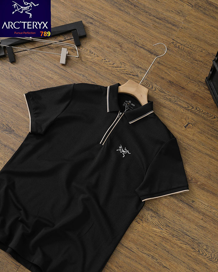 アークテリクス 服 コピー 人気店 ARC'TERYX 26ssメンズ カジュアル 半袖ハーフジップポロシャツ 高級 JP4649(644) アークテリクス ポロシャツ メンズ 白 - 画像 (4)