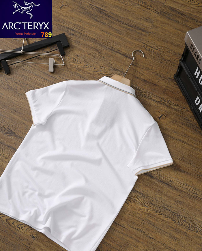 アークテリクス 服 コピー 人気店 ARC'TERYX 26ssメンズ カジュアル 半袖ハーフジップポロシャツ 高級 JP4649(644) アークテリクス ポロシャツ メンズ 白 - 画像 (3)