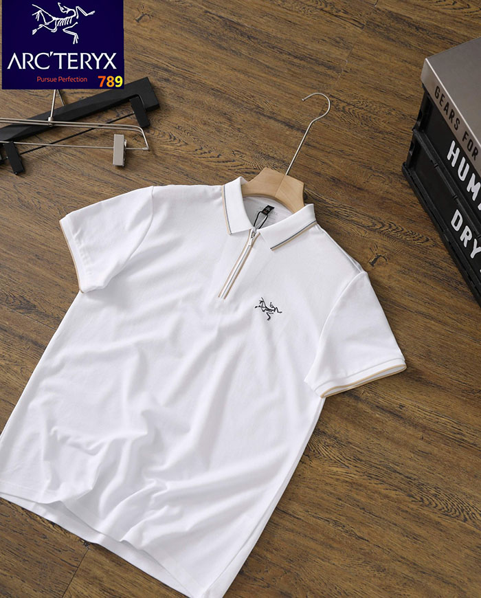 アークテリクス 服 コピー 人気店 ARC'TERYX 26ssメンズ カジュアル 半袖ハーフジップポロシャツ 高級 JP4649(644) アークテリクス ポロシャツ メンズ 白 - 画像 (6)