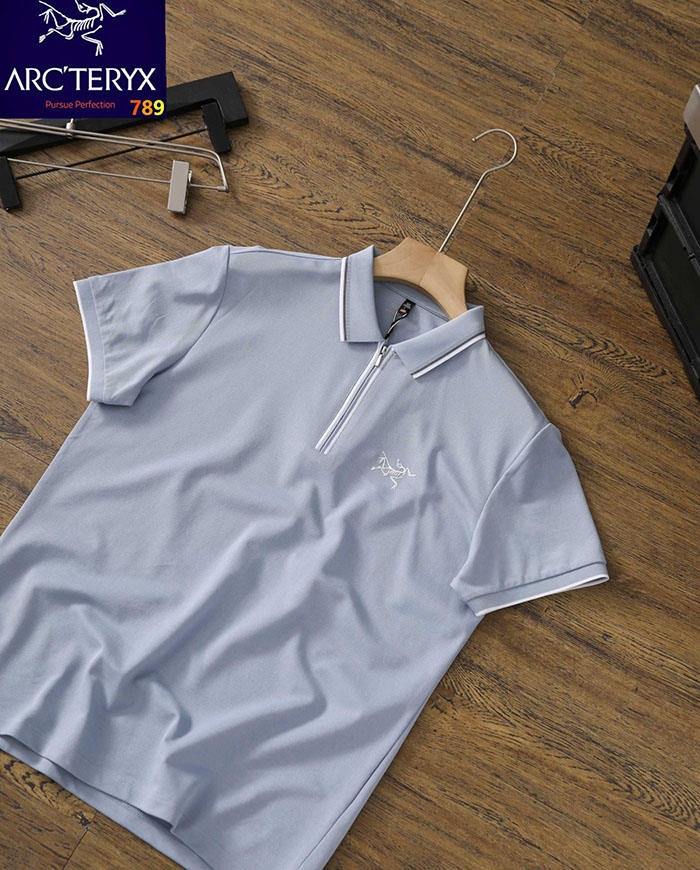 アークテリクス 服 コピー 人気店 ARC'TERYX 26ssメンズ カジュアル 半袖ハーフジップポロシャツ 高級 JP4649(644) アークテリクス ポロシャツ メンズ 白 - 画像 (5)