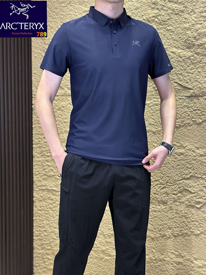 アークテリクス 服 コピー 人気店 ARC'TERYX 26ssメンズ 夏用 アイスシルク シームレス 速乾ポロシャツ JP4649(647) アークテリクス ポロシャツ 速乾 - 画像 (8)