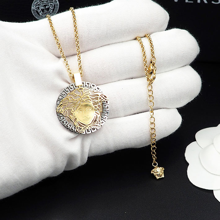 ヴェルサーチ アウトレット店舗 VERSACE ヴェルサーチ メドゥーサ ペンダント ネックレス 2701738 ヴェルサーチ ネックレス アウトレット - 画像 (8)