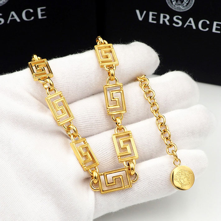 ヴェルサーチ アウトレット店舗 VERSACE ヴェルサーチ ベルサーチ グレカマニア メドゥーサ チェーンネックレス 2701741 ヴェルサーチ ネックレス メンズ - 画像 (3)