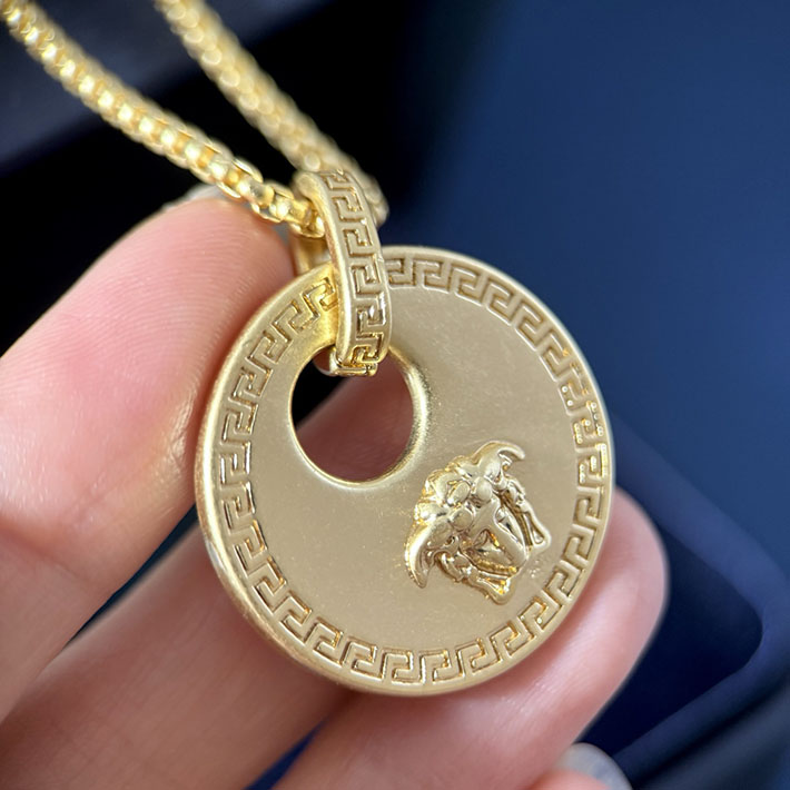 ヴェルサーチ アウトレット店舗 VERSACE ヴェルサーチ ネックレス ベルサーチ メドゥーサ ロゴ ゴールド 2701742 ヴェルサーチ ネックレス アウトレット - 画像 (6)