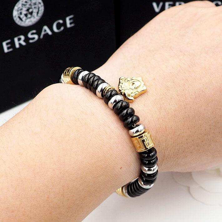 ヴェルサーチ アウトレット店舗 VERSACE ヴェルサーチ メデューサチャーム付き ビーズ ブレスレット 2701744 ヴェルサーチ ブレスレット メデューサ - 画像 (7)