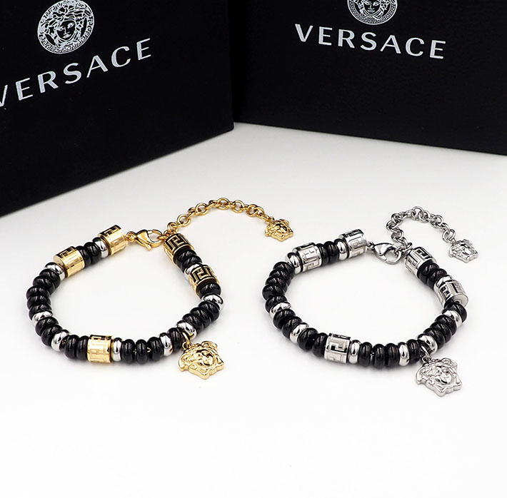 ヴェルサーチ アウトレット店舗 VERSACE ヴェルサーチ メデューサチャーム付き ビーズ ブレスレット 2701744 ヴェルサーチ ブレスレット メデューサ - 画像 (6)