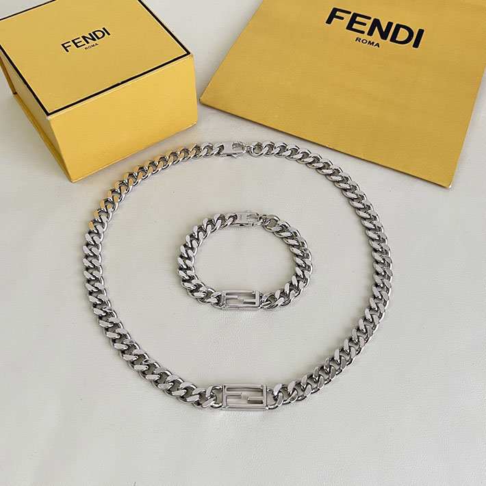 フェンディ アウトレット店舗 FENDI 安い ブレスレット BAGUETTE バゲット メンズ チェーン FFロゴ アクセサリー 2701768 フェンディ ブレスレット メンズ - 画像 (5)