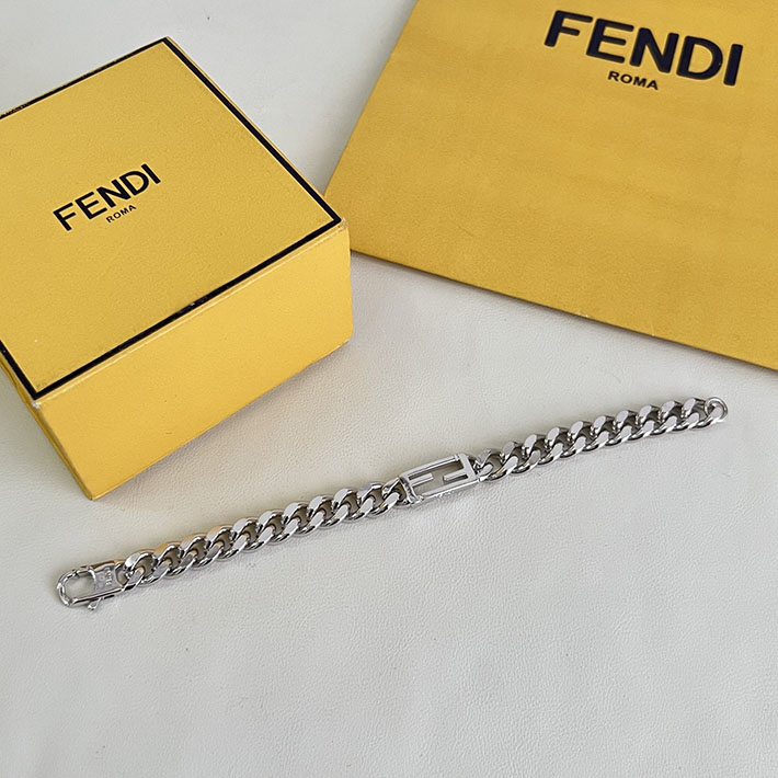 フェンディ アウトレット店舗 FENDI 安い ブレスレット BAGUETTE バゲット メンズ チェーン FFロゴ アクセサリー 2701768 フェンディ ブレスレット メンズ - 画像 (3)