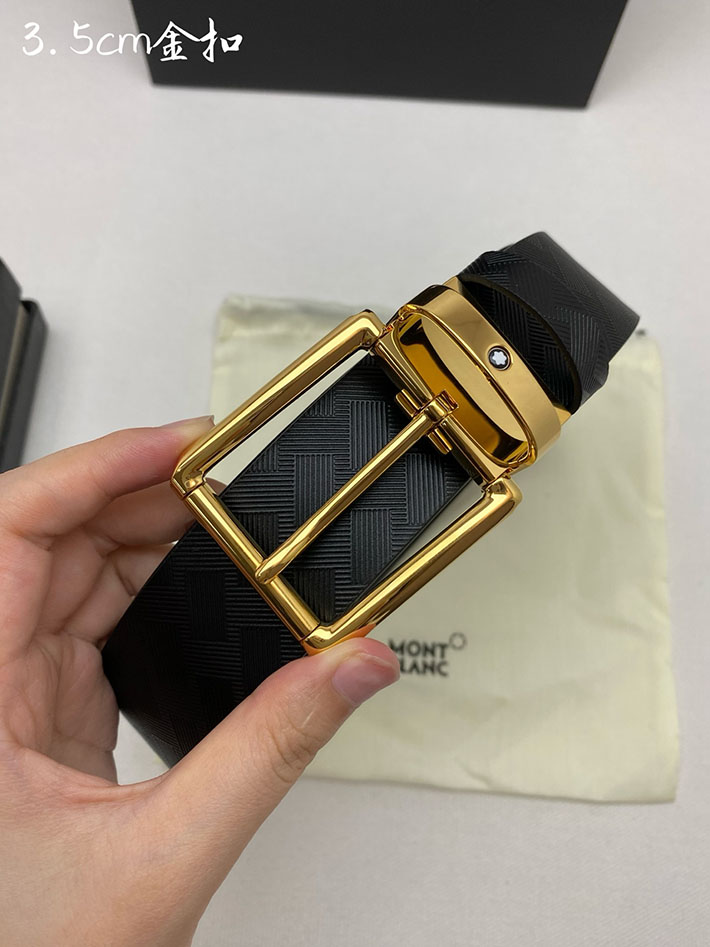 モンブラン アウトレット 店舗 MONTBLANC ベルト MB130586 ロールレクタンギュラー ビジネス カジュアル 2701888 モンブラン ベルト 交換 - 画像 (3)